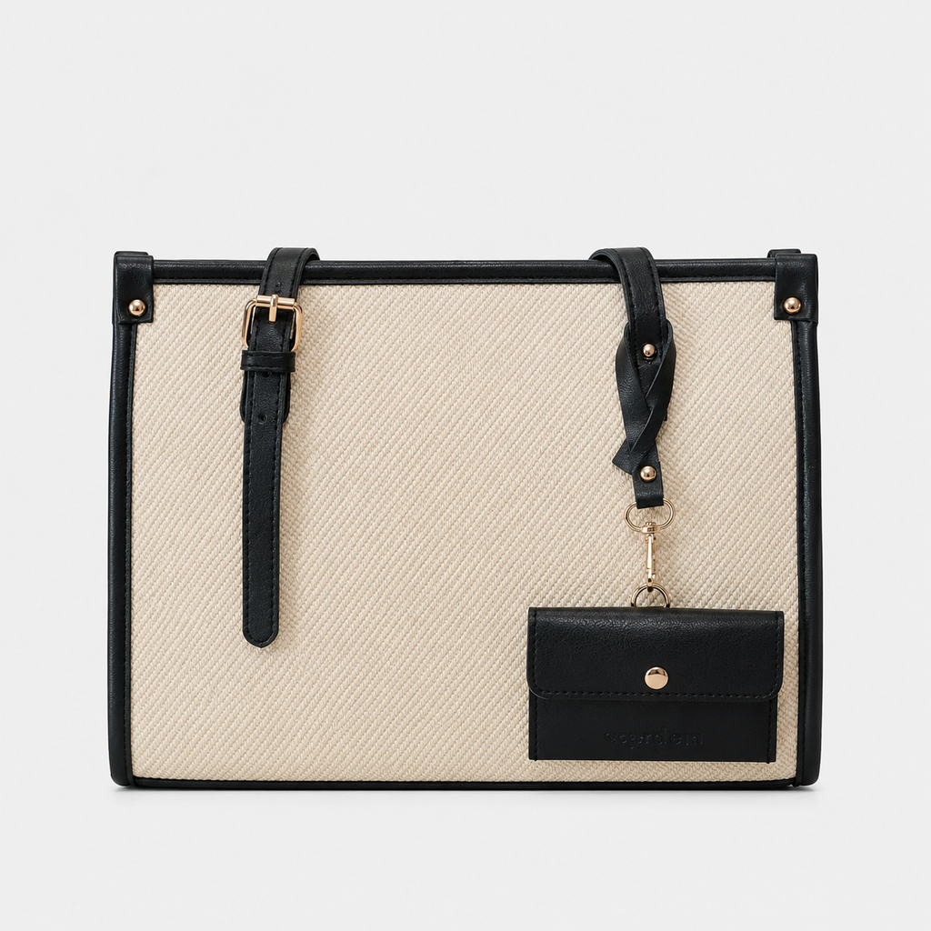 Beige & Black
