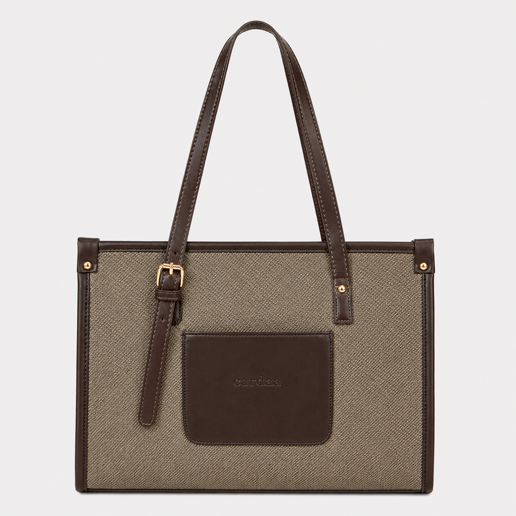 Beige & Dark Brown
